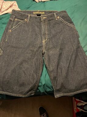 Nautica Dark Indigo Denim Jean Shorts. 36 waist